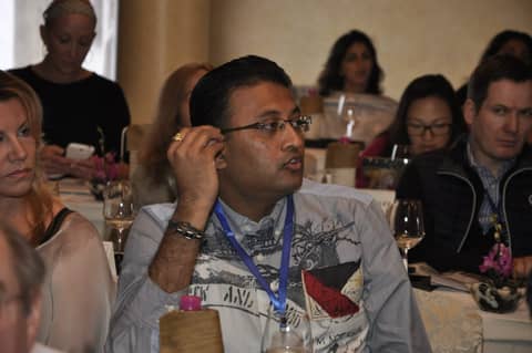 Man listening at session