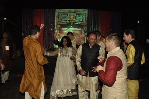 Dancing, woman in white