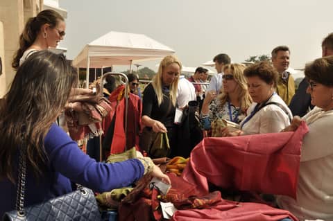 Shopping for textiles, wider