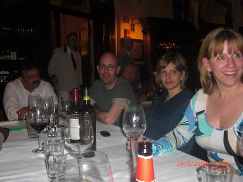 Restaurant table, four people