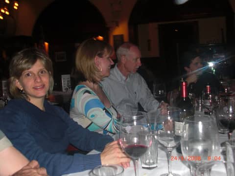 Woman at restaurant table, close